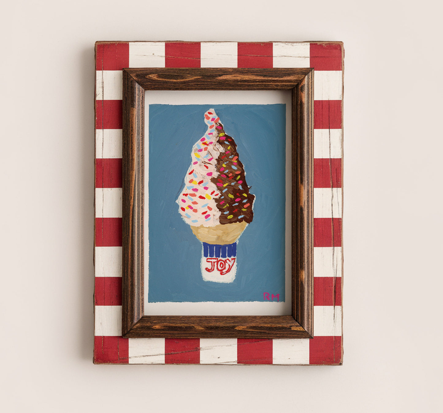 Twist with Rainbow Sprinkles Art Print - 5"x7"