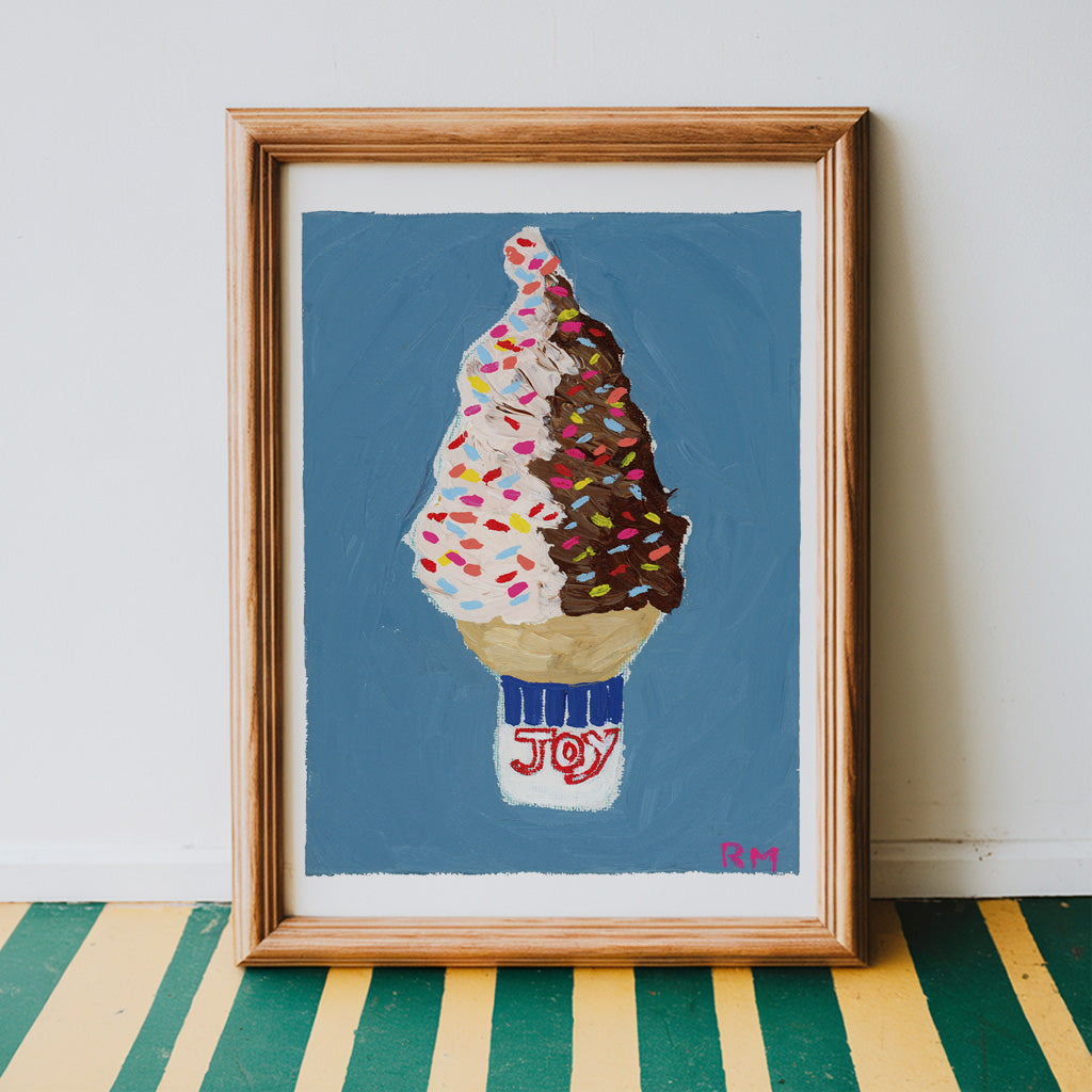 Twist with Rainbow Sprinkles Art Print - 5"x7"