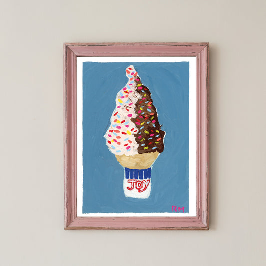 Twist with Rainbow Sprinkles Art Print - 5"x7"